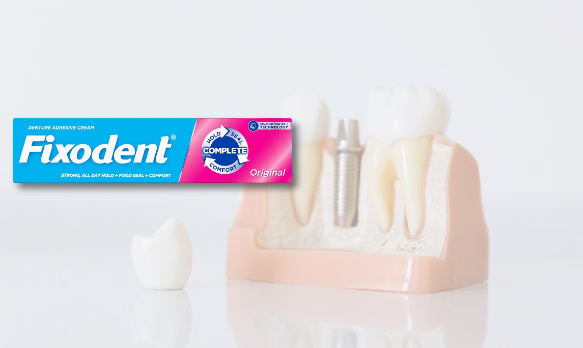 denture adhesive for bridges, crowns and loose teeth